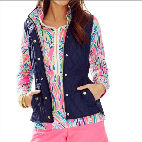 Lilly Pulitzer Blake Quilted Vest - Picture 2 of 7